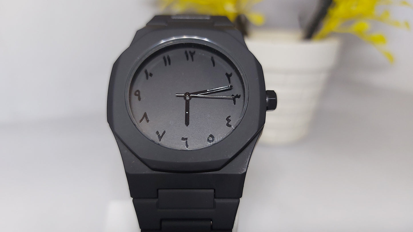 Black Arabic Aura Watch