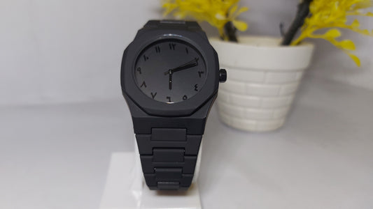 Black Arabic Aura Watch