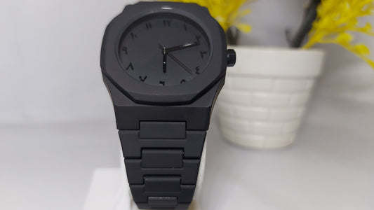 Black Arabic Aura Watch